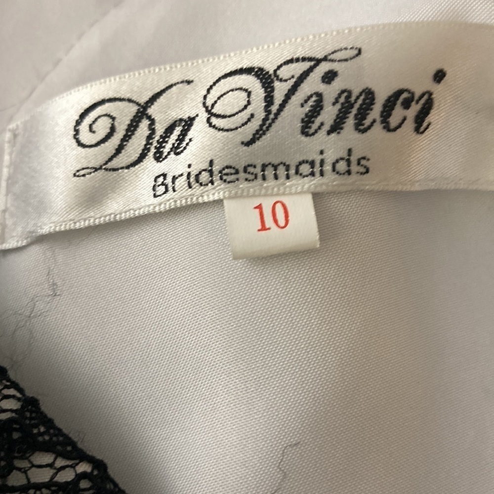 Da Vinci Woman’s Camisole black and white  lace Size 10 NWOT - Picture 7 of 9